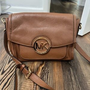 Michael Kors Tan Leather Crossbody Bag
